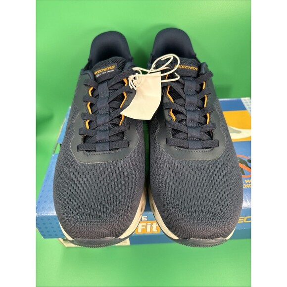 Skechers Swift Fit Hands Free Sneakers Men’s 13 Navy Memory Foam Shoes New main image 9